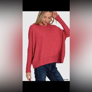 Zenana Outfitters Vibrant Red Sweater